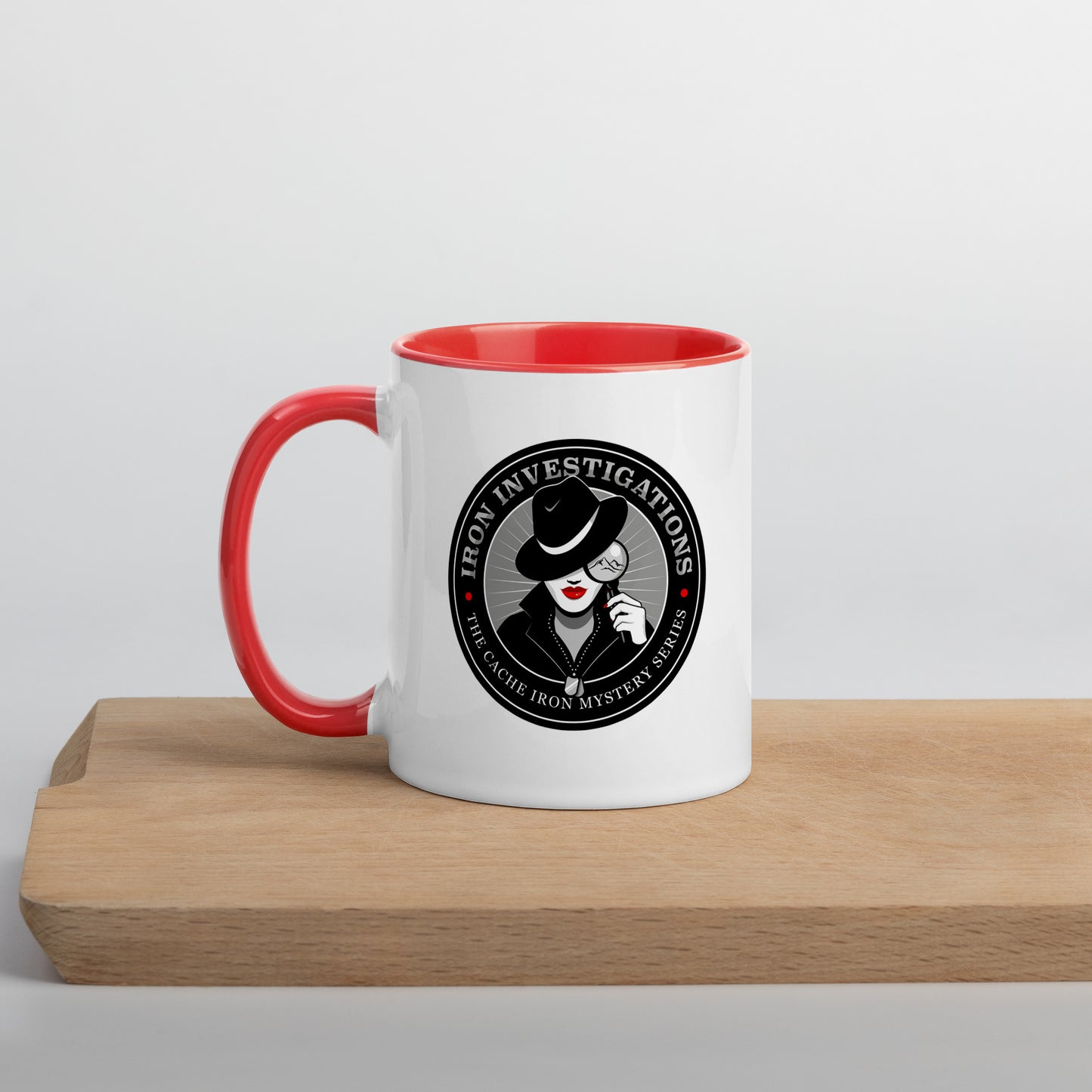 Cache Iron Mug with Red Color Inside